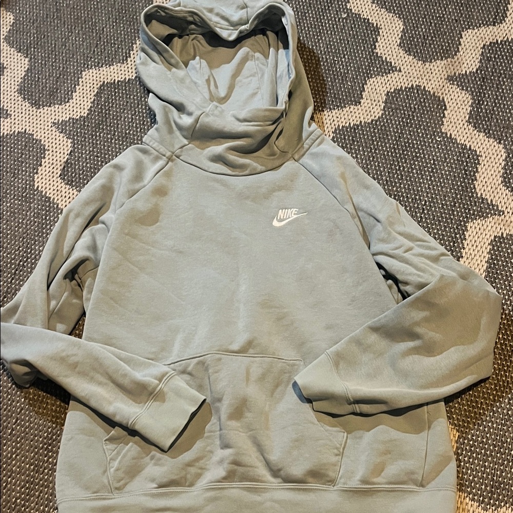 Nike Women's Cowl Neck Hoodie in Light blue